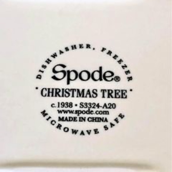 SPODE Christmas Tree 14” Oval Platter - Picture 4 of 8